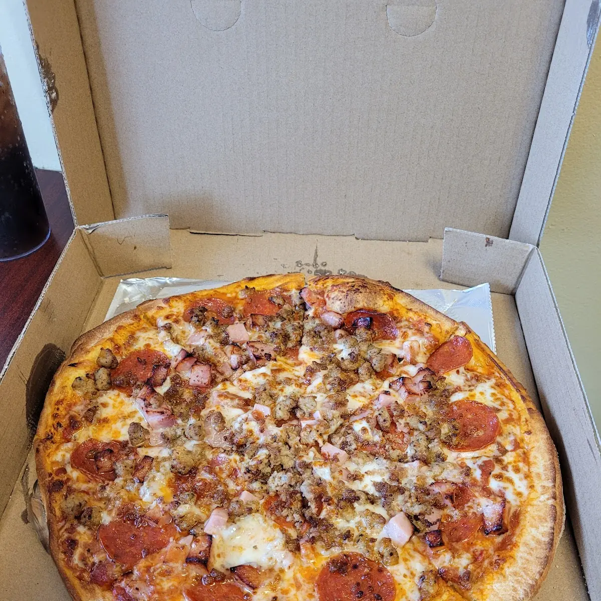 Pepperoni Pizza with Extra Beef