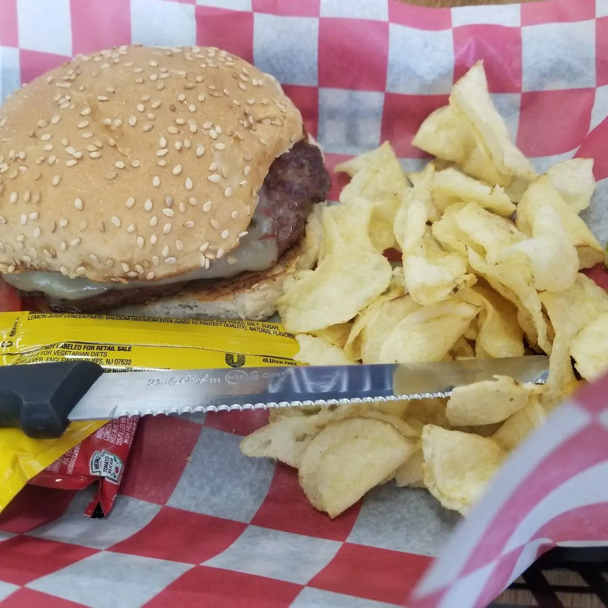 Cheese Burger with Mushrooms