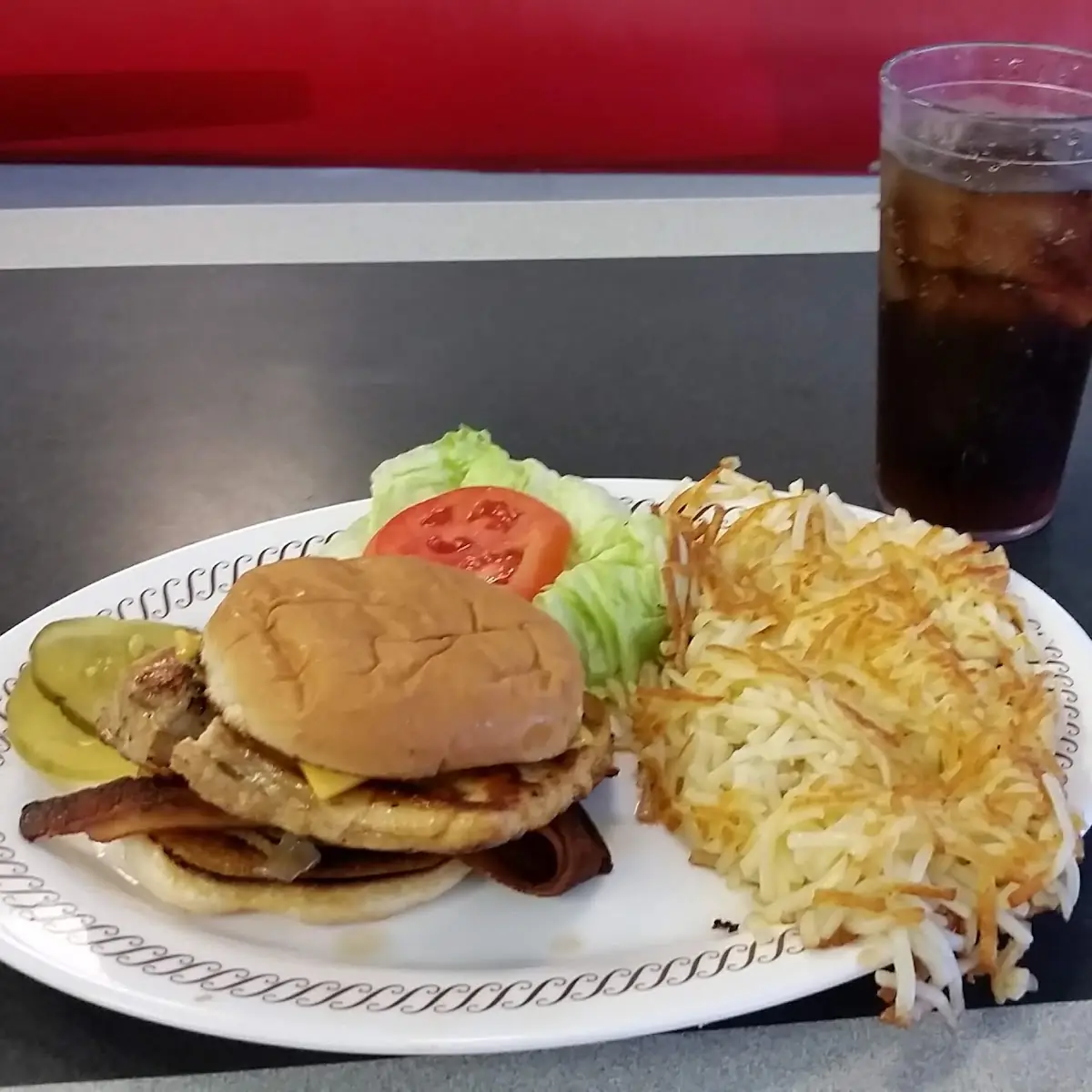 Chicken Bacon Cheese Deluxe Burger