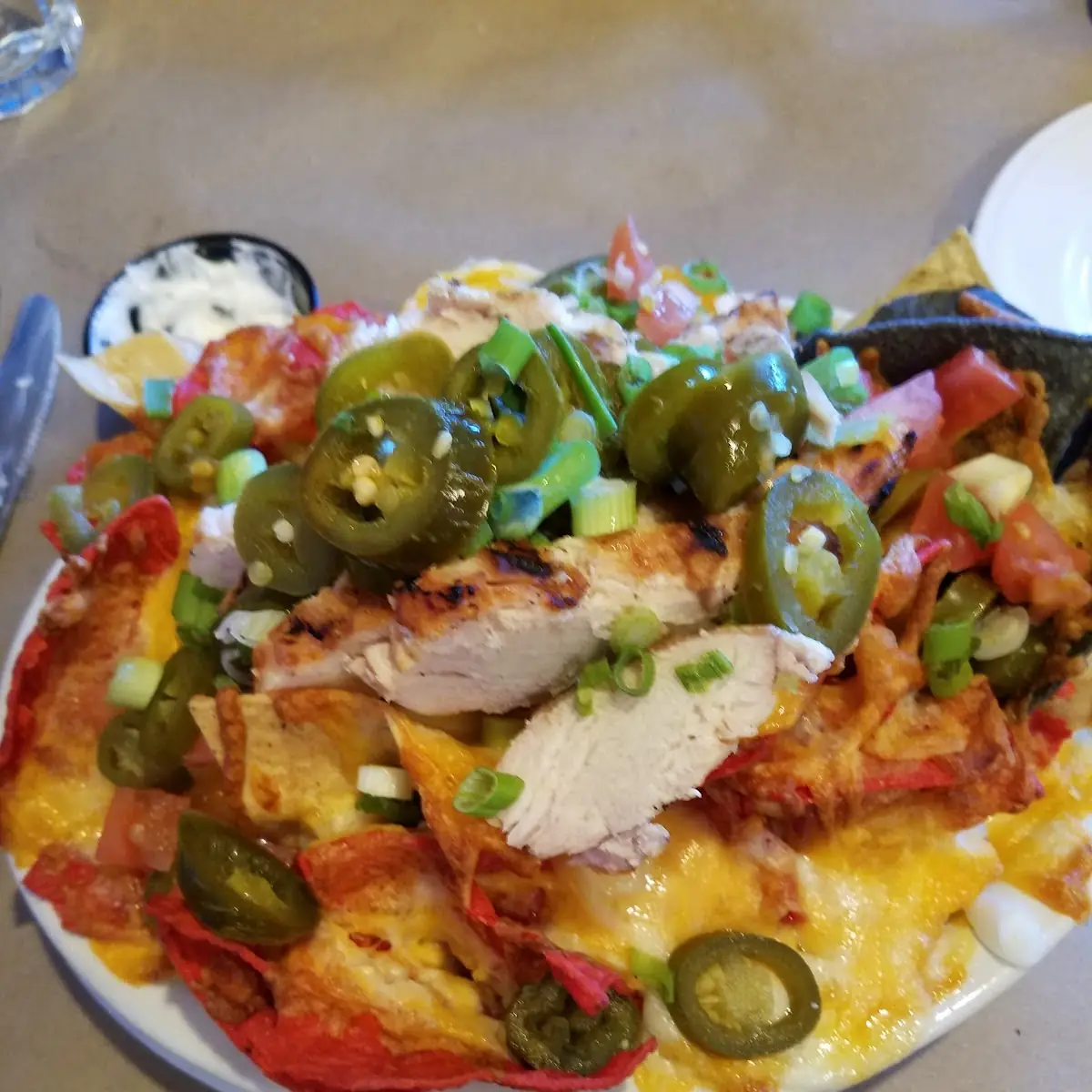 Tavern Nachos with Grilled Chicken