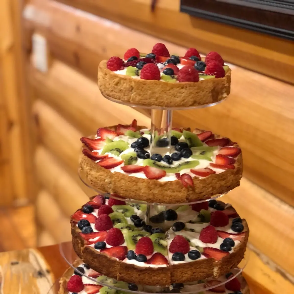 Four Tier Fruit Pizza Catering Only