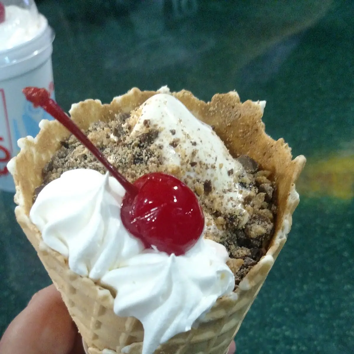 Waffle Cone Sundae