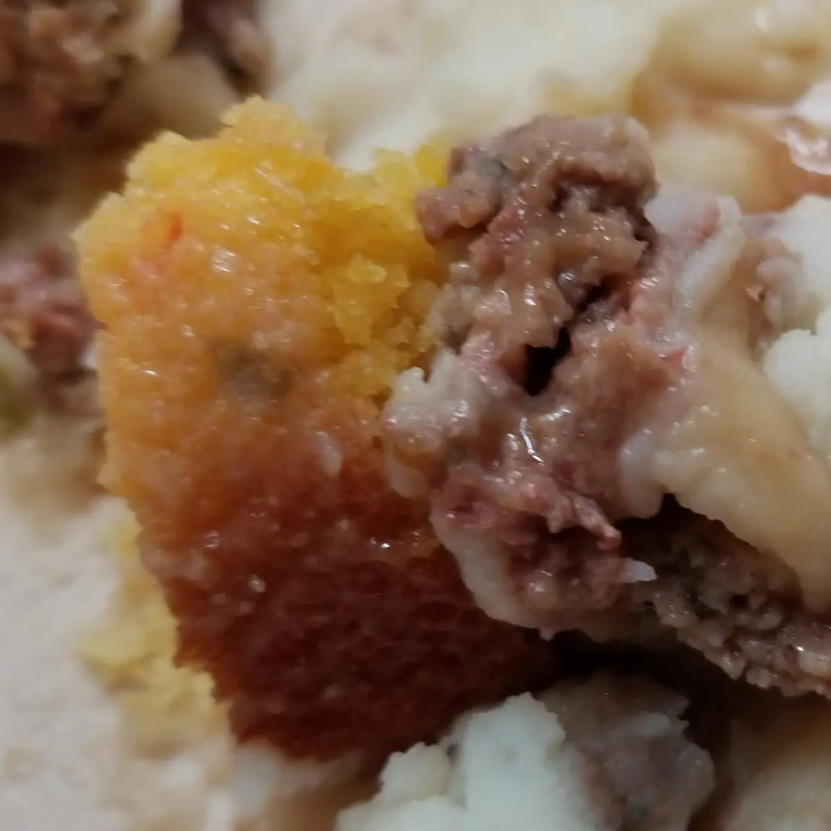Meatloaf Mashed Potatoes and Cornbread