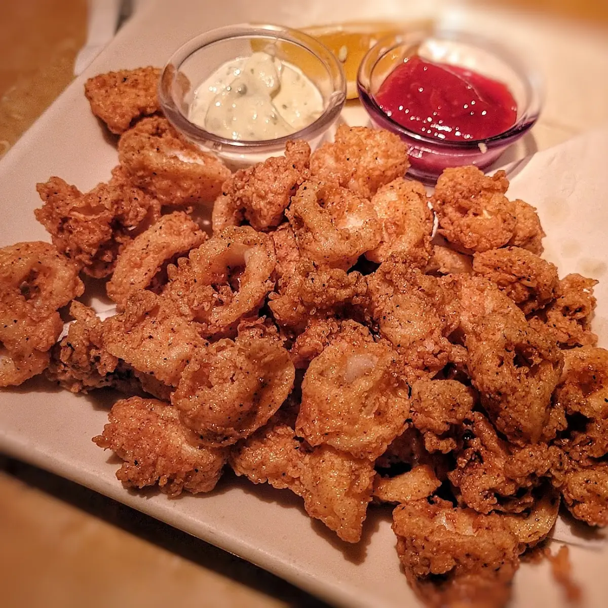 Fried Calamari with Dipping Sauces
