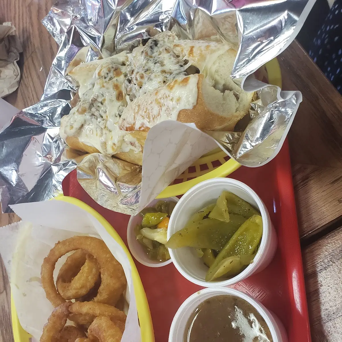 Chessy Beef & Onion Rings