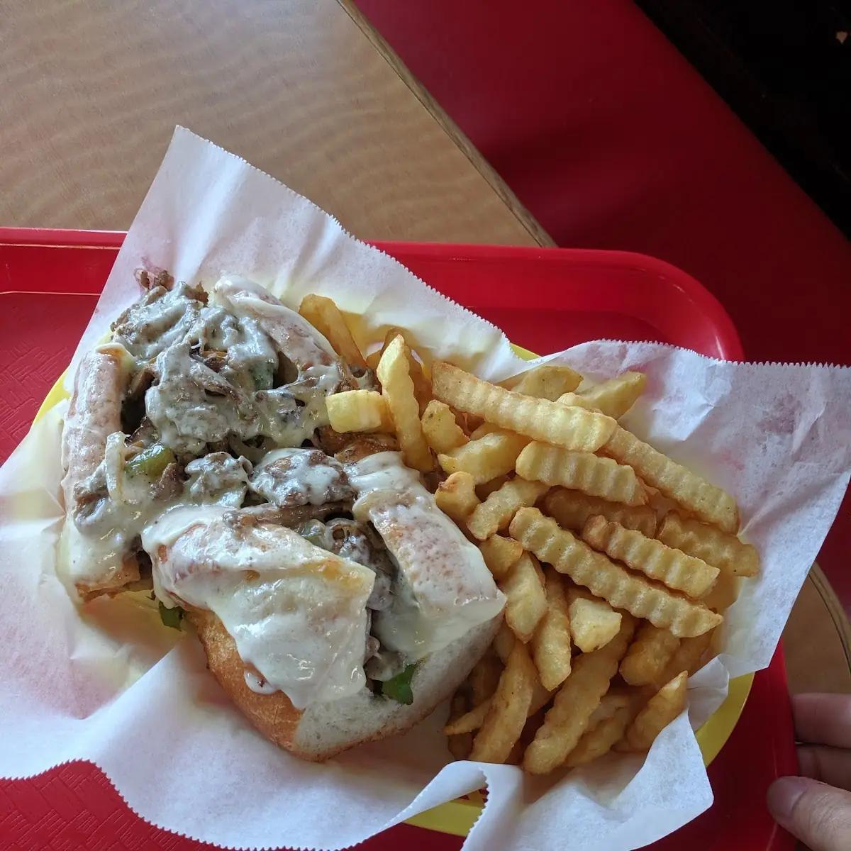 Philly Cheese Steak and Fries