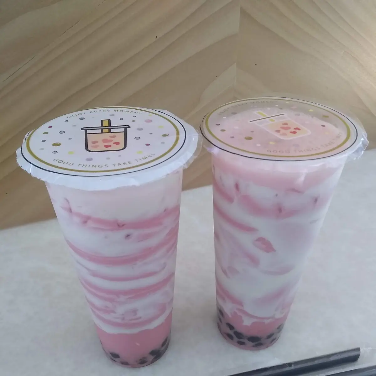 Strawberry Matcha Milk Tea