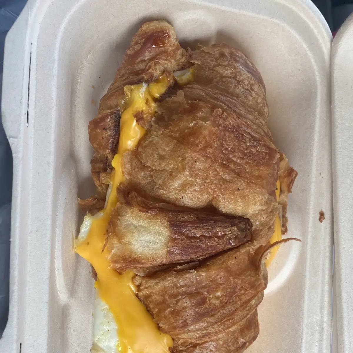 Egg and Cheese Croissant Sandwich