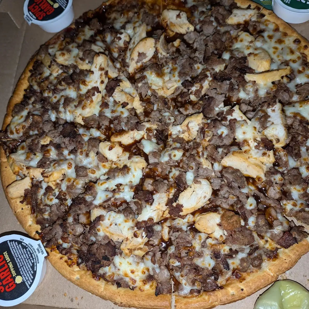 Thin Crust BBQ Sauce Xtra Chicken Steak Beef