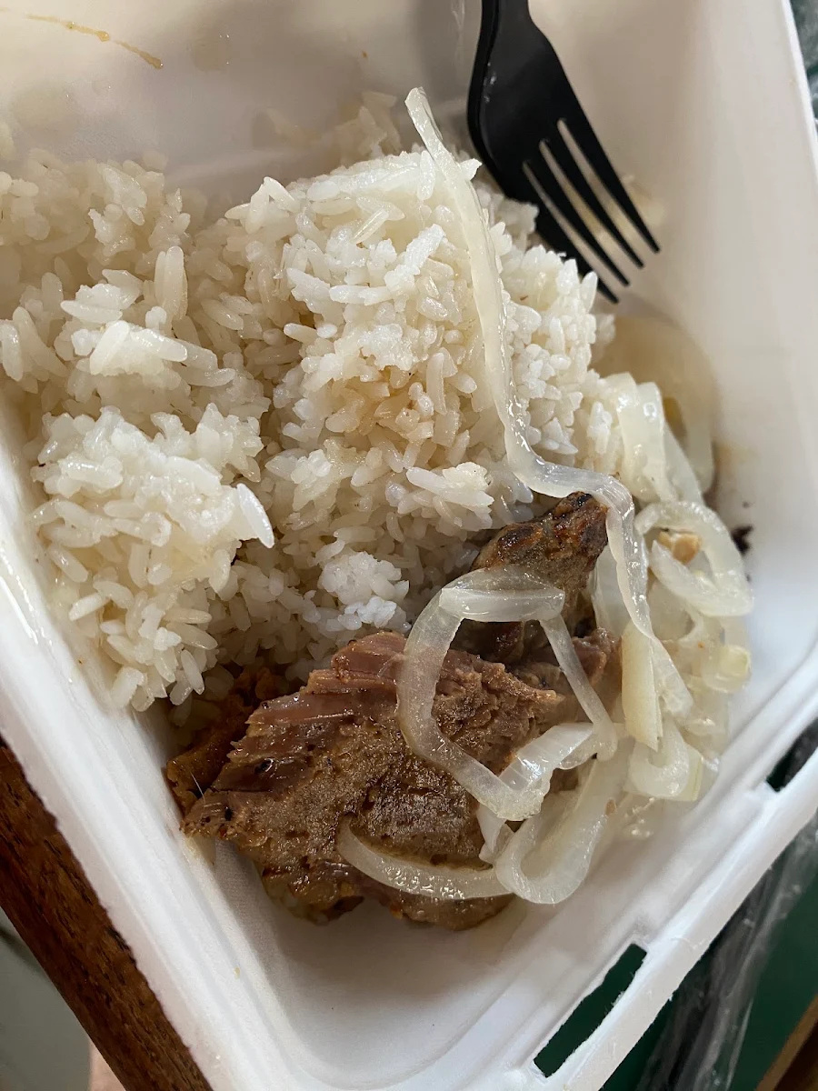 White Rice with Steak