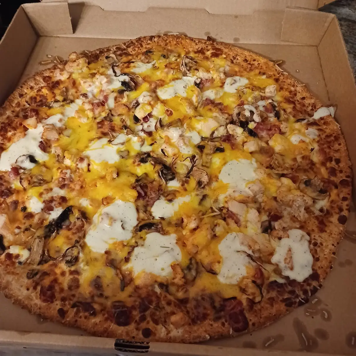 Chicken Bacon Ranch Pizza