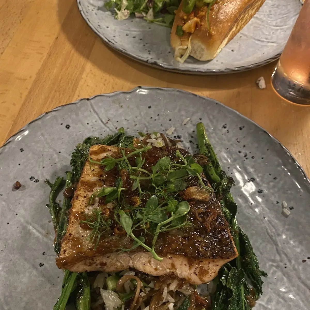 Seared Striped Bass