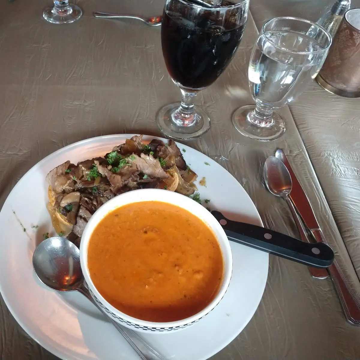 Open Face Roast Beef Sandwich