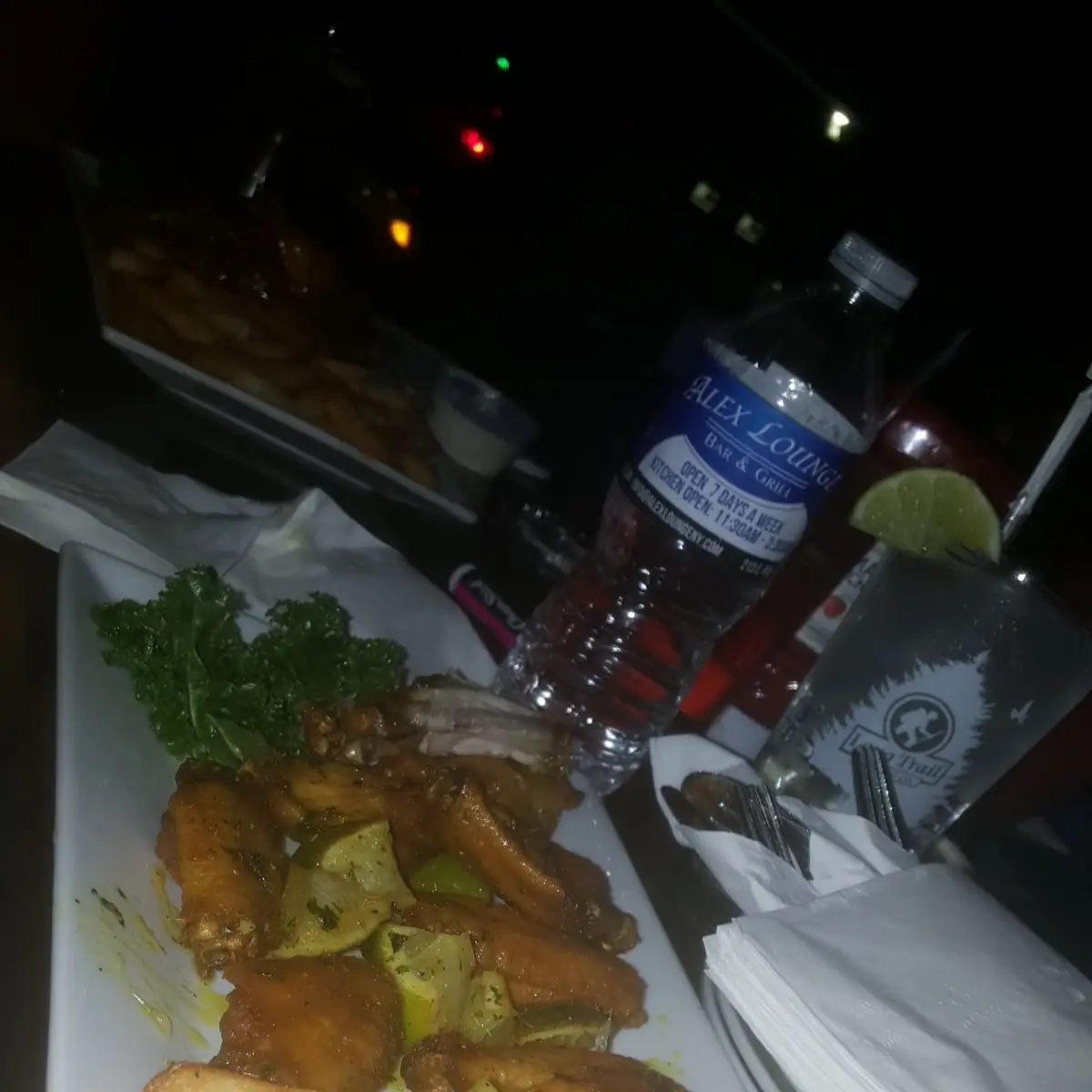 Cilantro Lime Wings with Fries