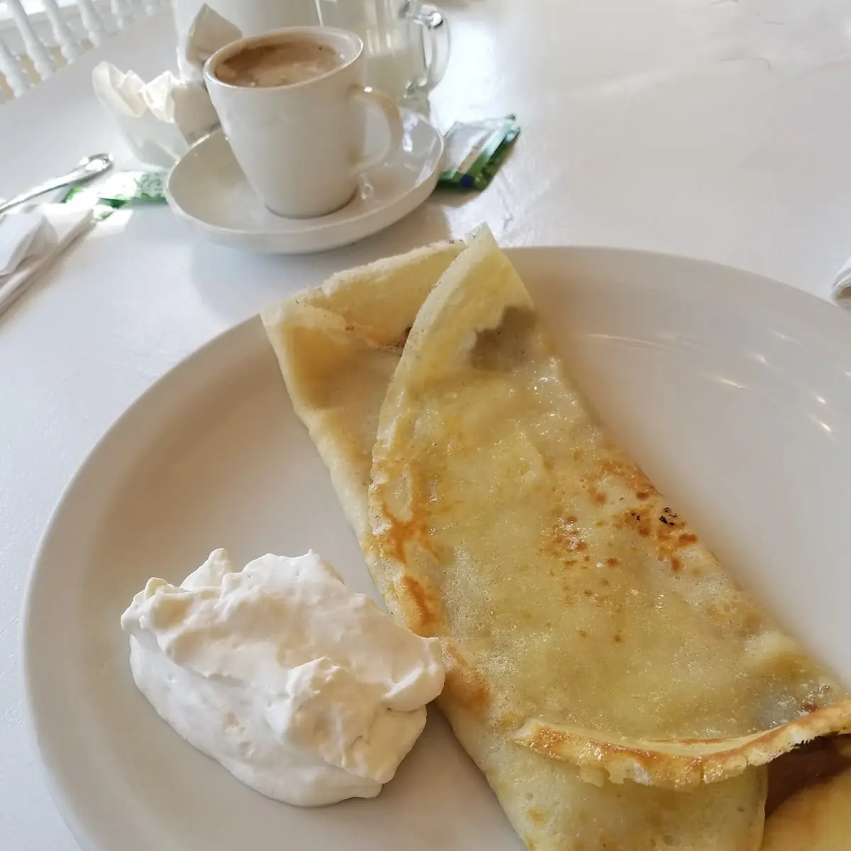 Sweet Crape Nutella Crepe with Whipped Cream