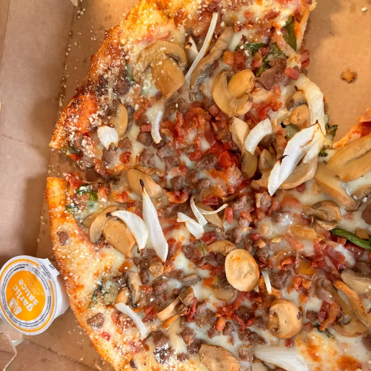 Garlic Crust Pizza