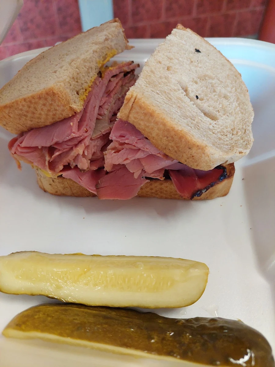 Montreal Smoked Meat Sandwiche, Cousin Vinny's Pizza & Deli