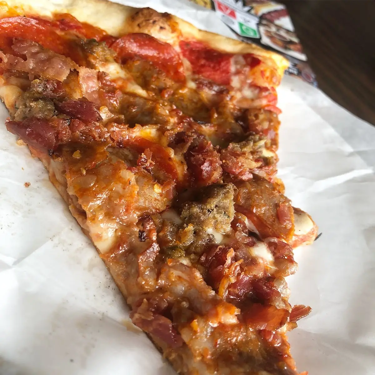 Pepperoni and White Pizza Slices