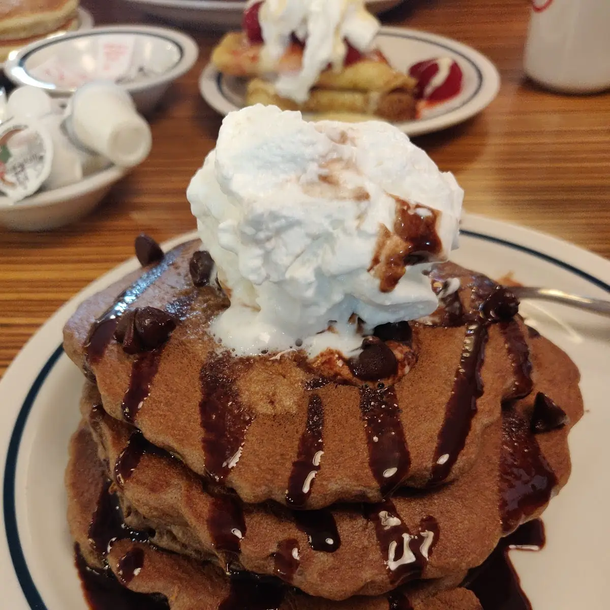 Double Chocolate Chip Pancakes