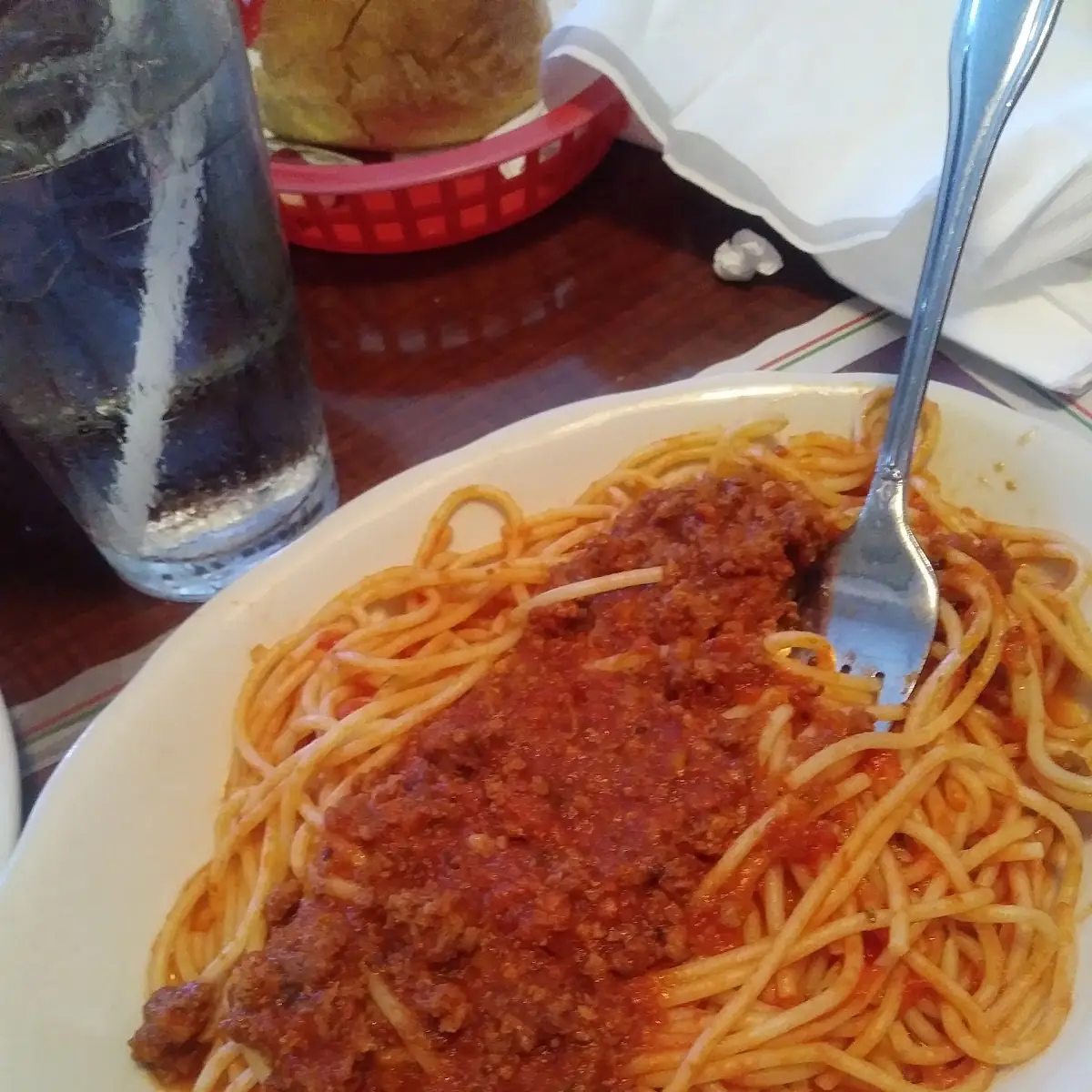 Veal Parmigiana with Spaghetti
