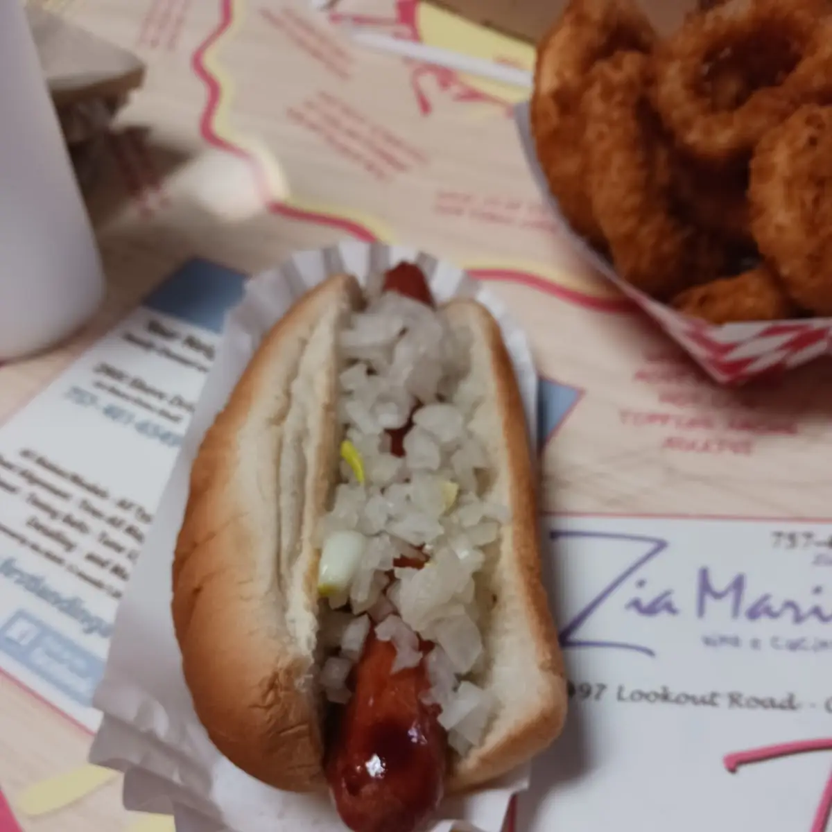 Hot Dog with Onions