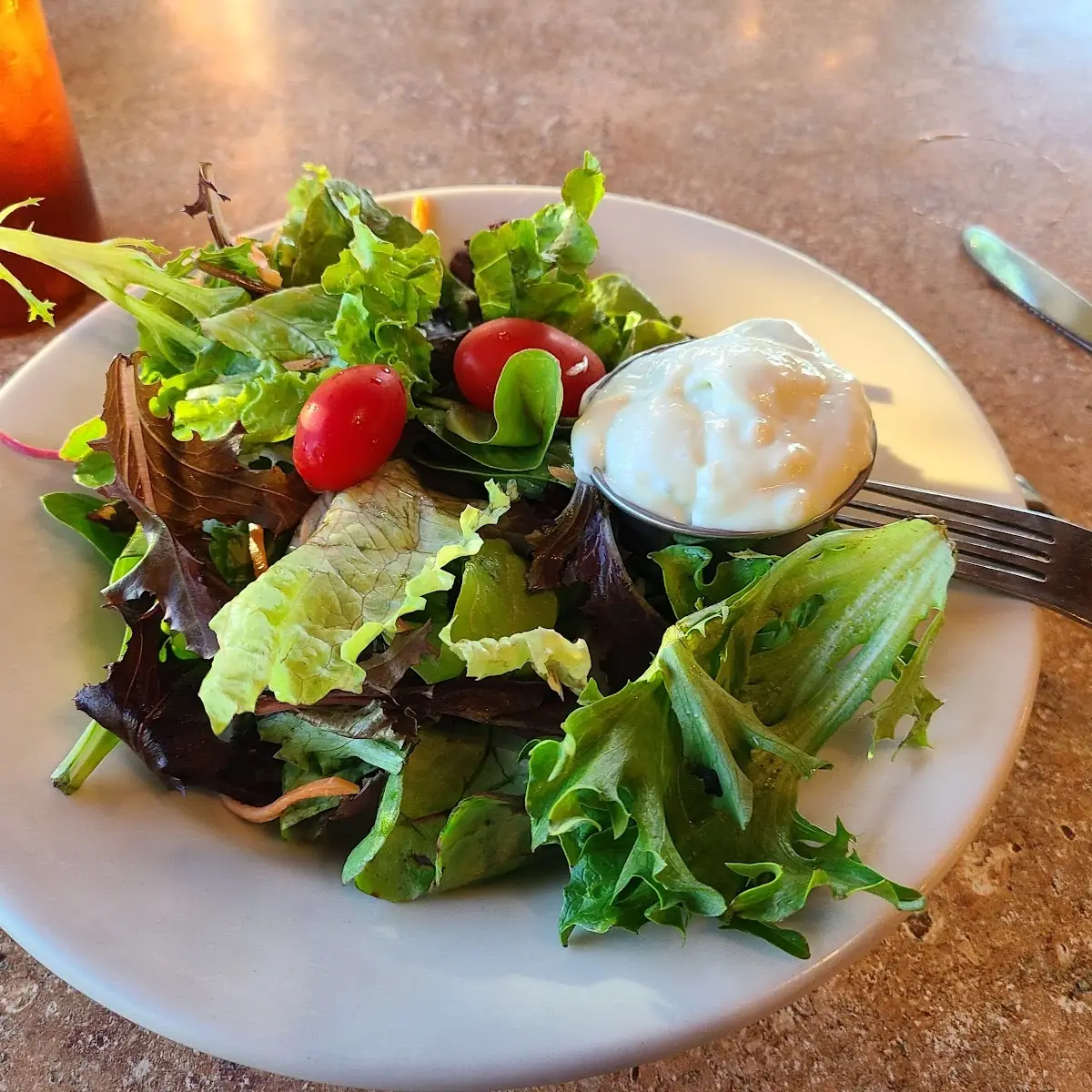 Salad with Blue Cheese Dressing