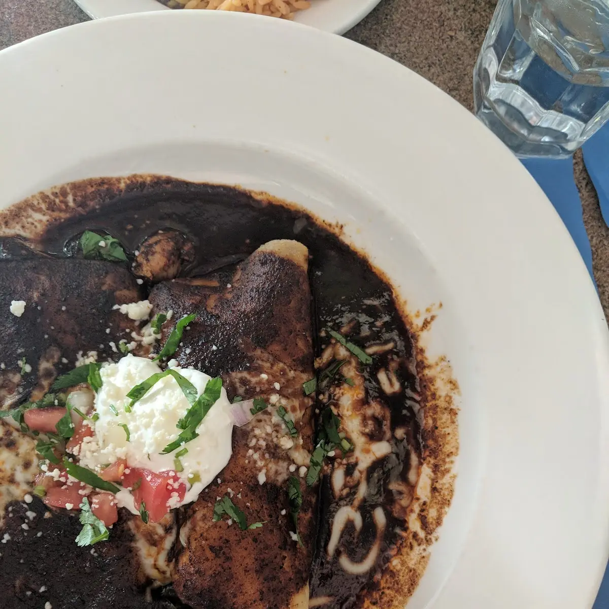 Beef Enchiladas with Mole Enchiladas
