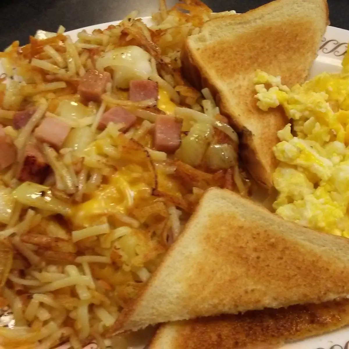 Texas Breakfast Melt with Hashbrowns