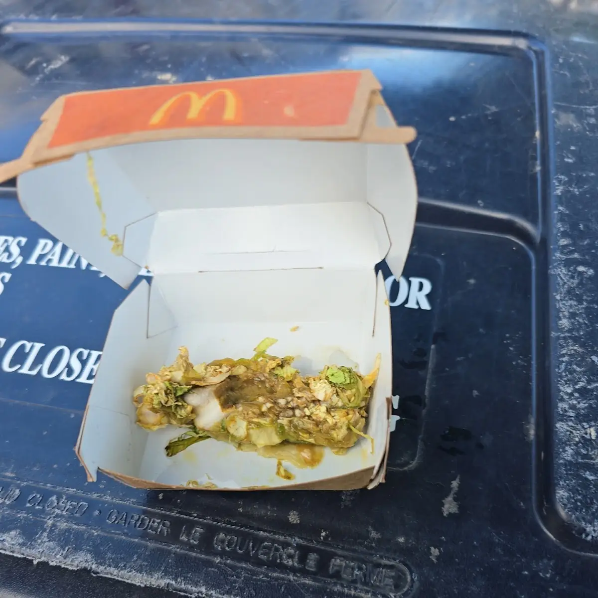 A Chicken Nugget Box Full of Lettuce That My Son Got Instead of His Chicken Nuggets