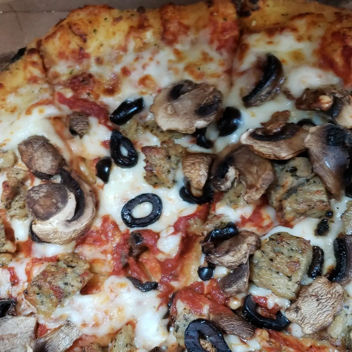 Sausage and Mushroom Pizza