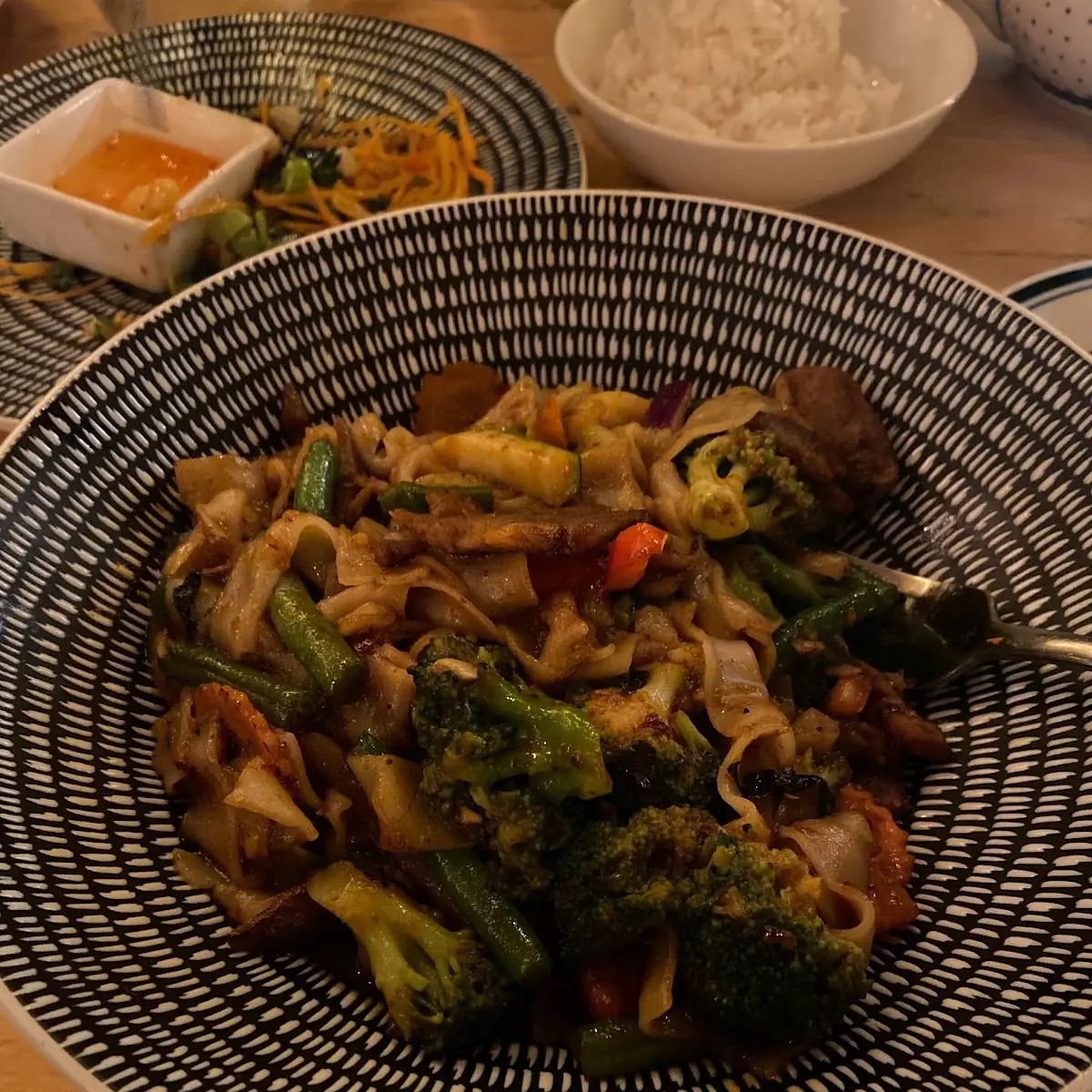 Drunken Noodles with Duck