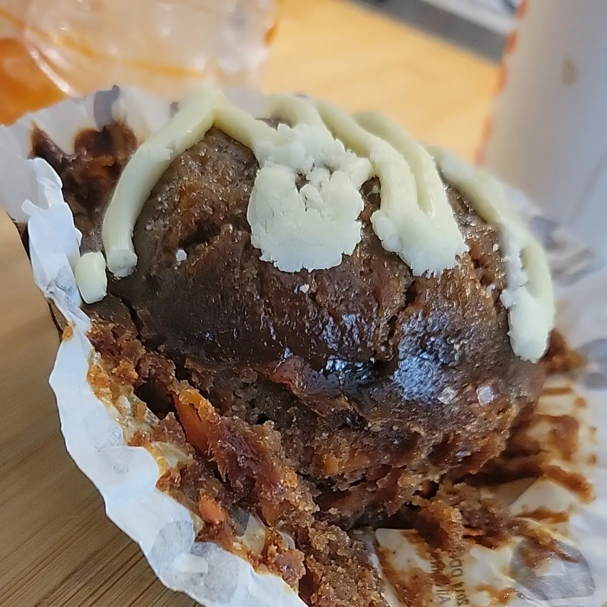 Carrot Cake Muffin Underbaked
