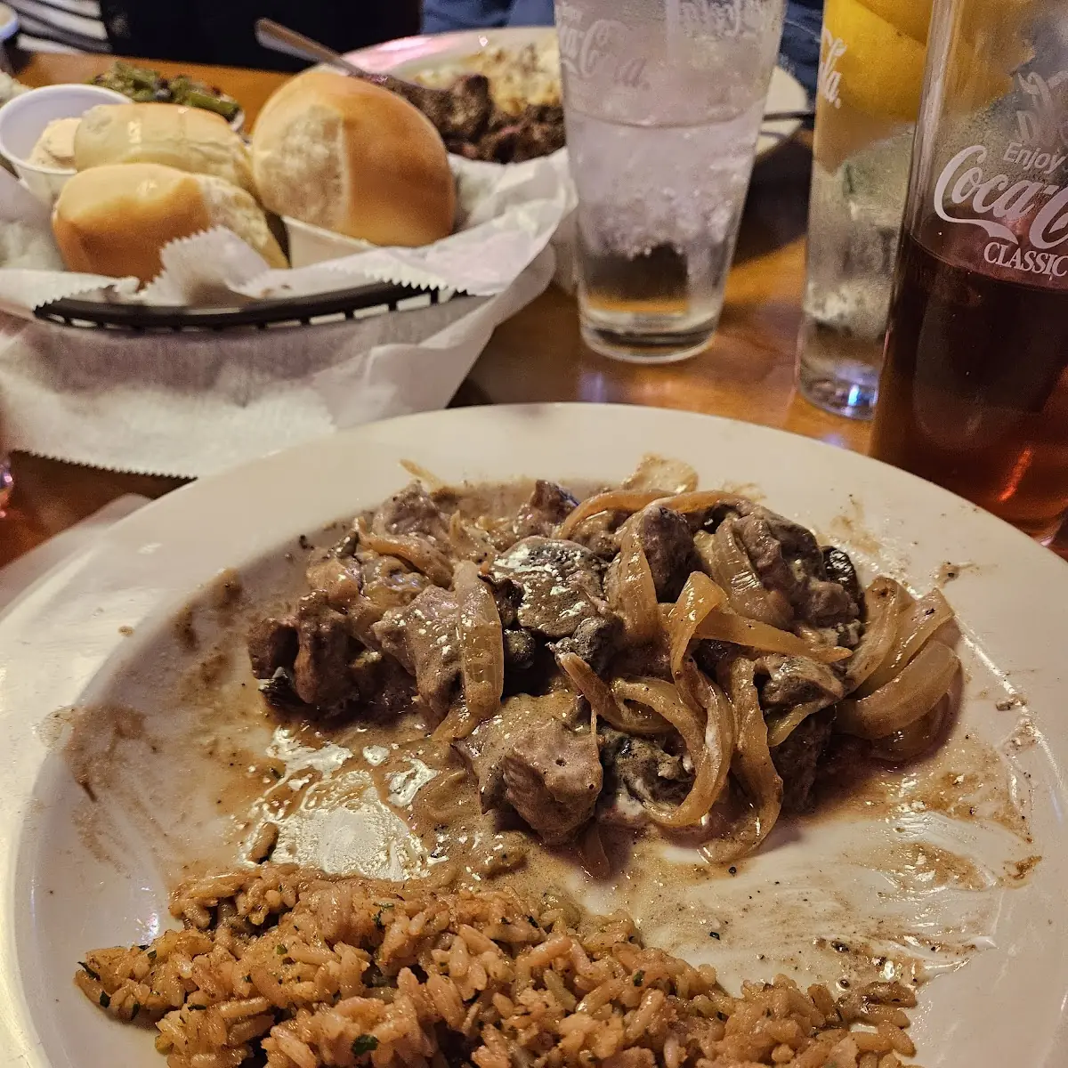 Beef Tips with Seasoned Rice