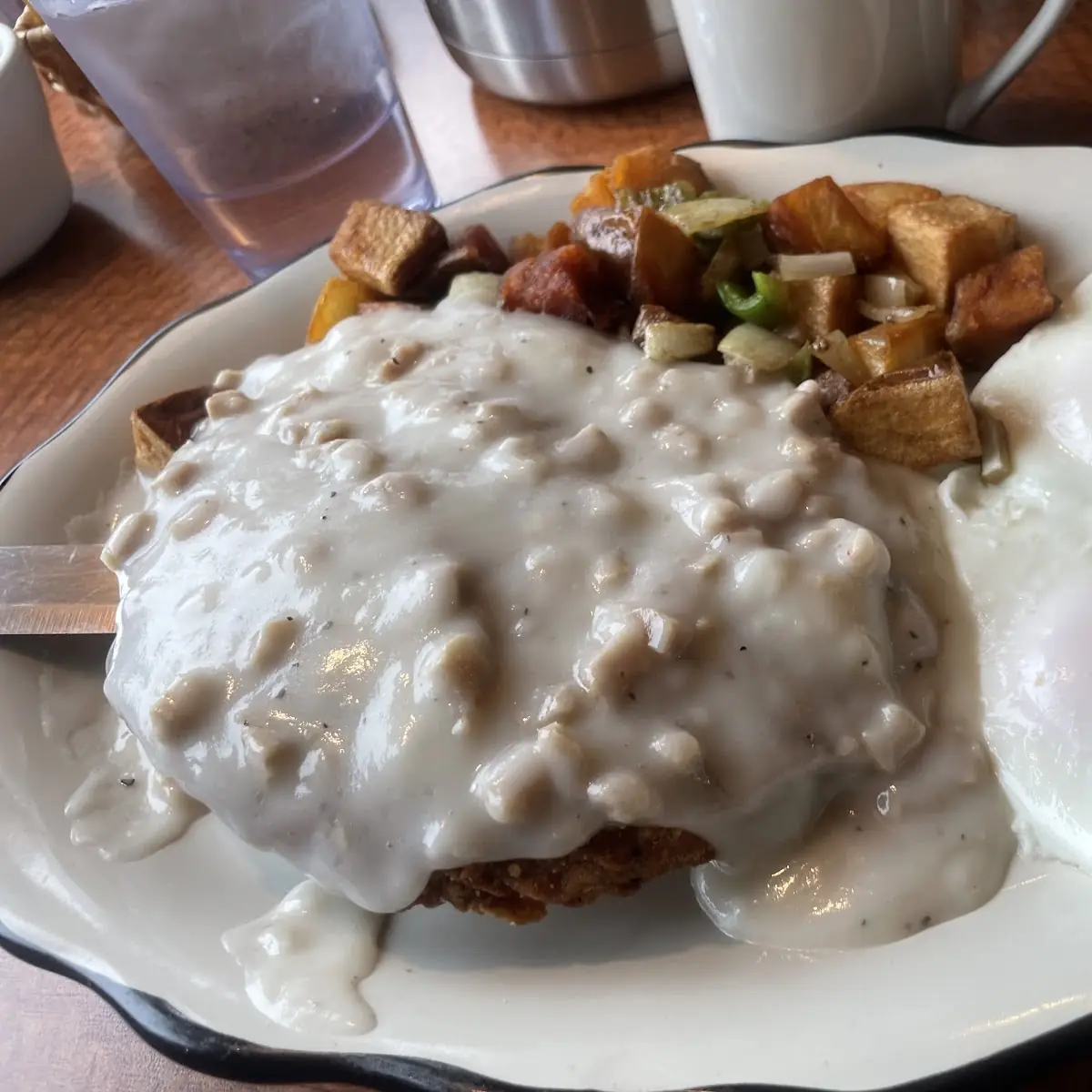 Chicken Fried Steak and Eggs