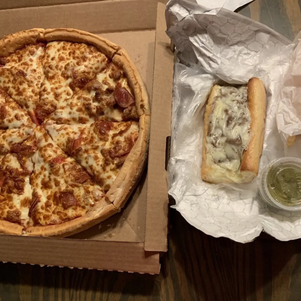 Deep Dish Sausage and Pepperoni