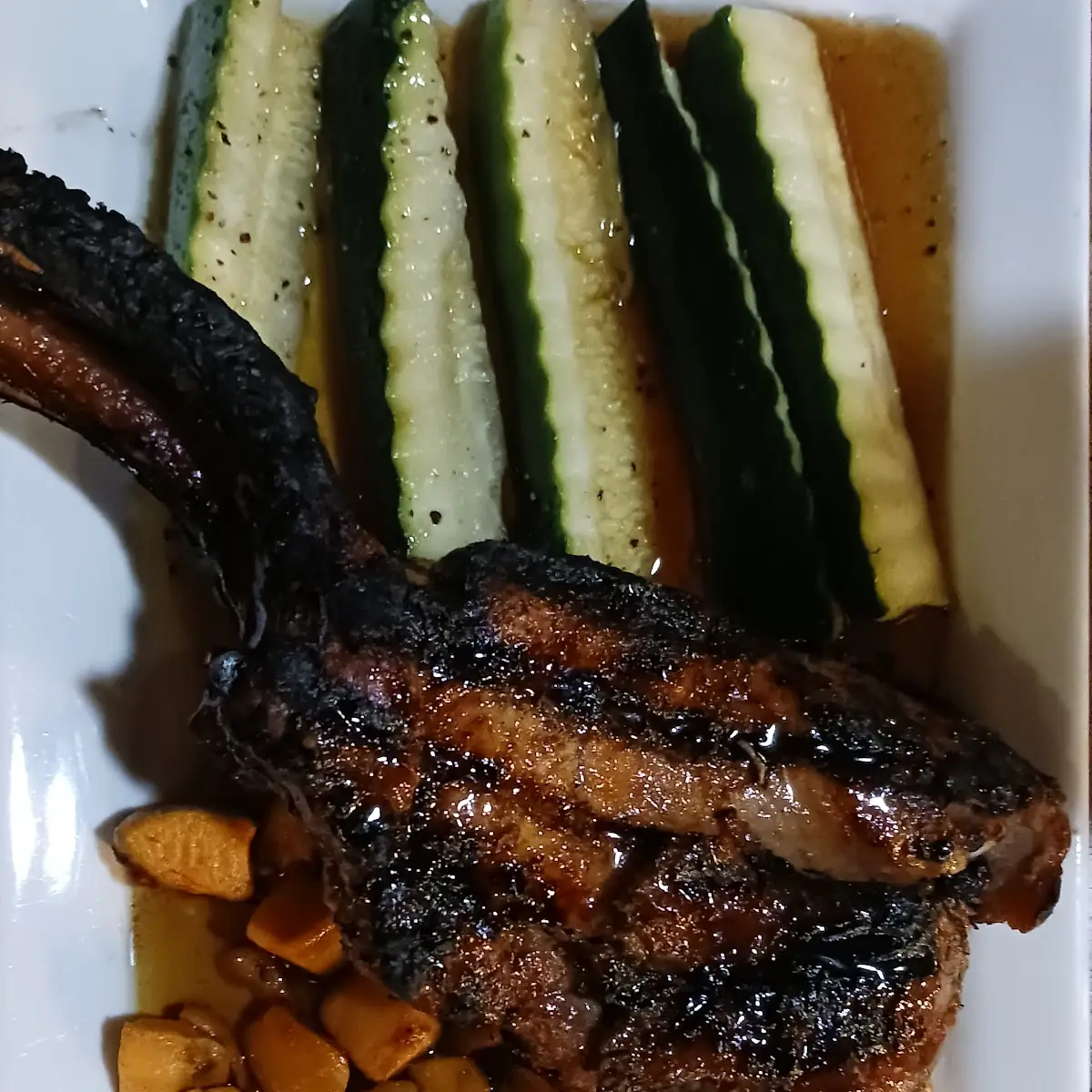 Whiskey Glazed Pork Chop