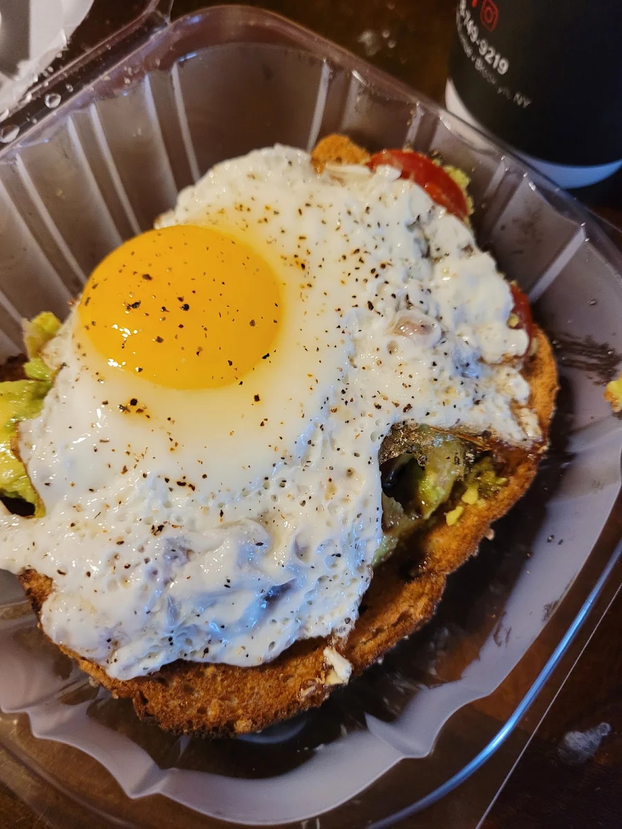 Avocado Toast with Sunny Side Up Egg