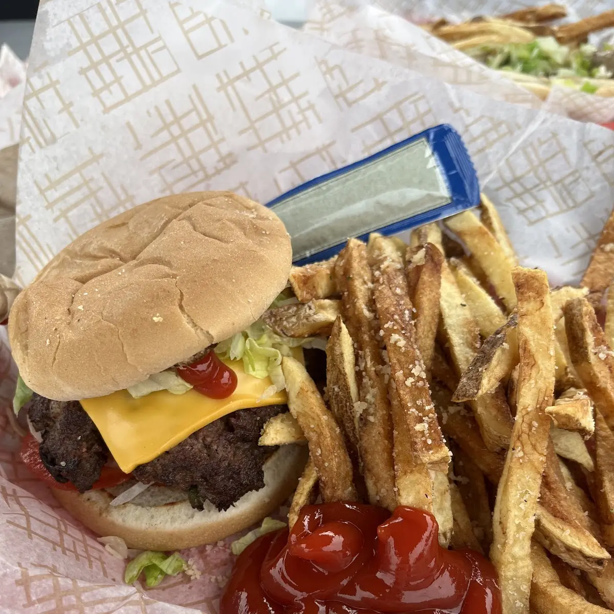 Smash Burger and Fries