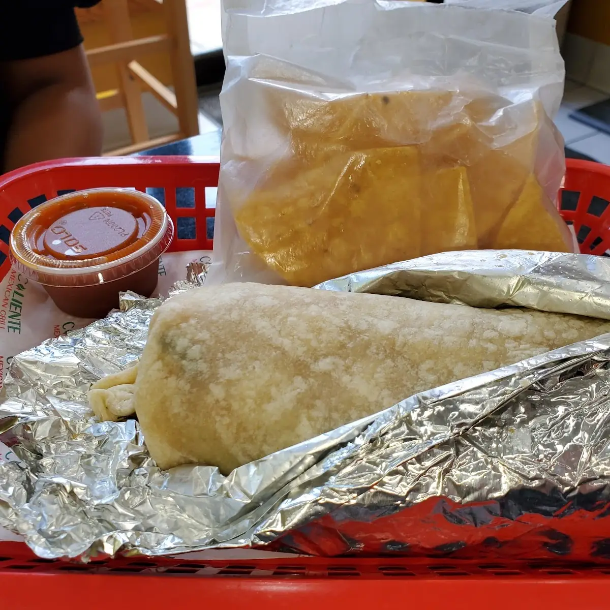 Steak and Chicken Burrito