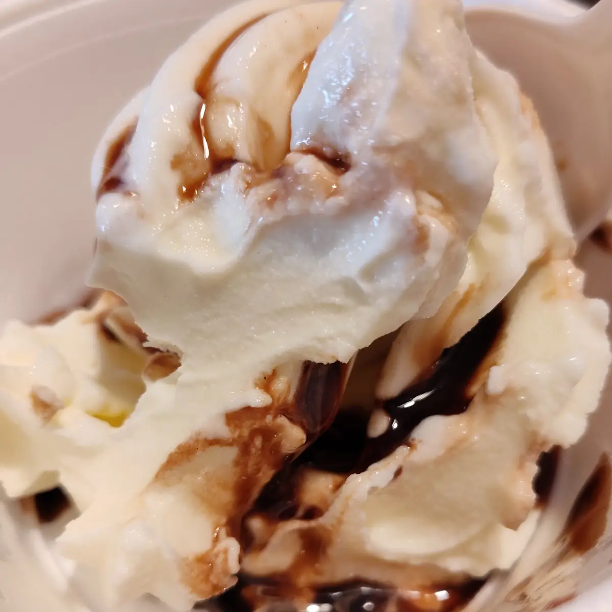 Vanilla Ice Cream I Added Chocolate Pudding