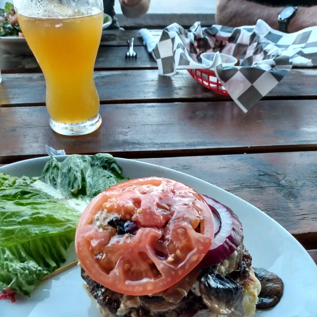 Mushroom Blue Burger