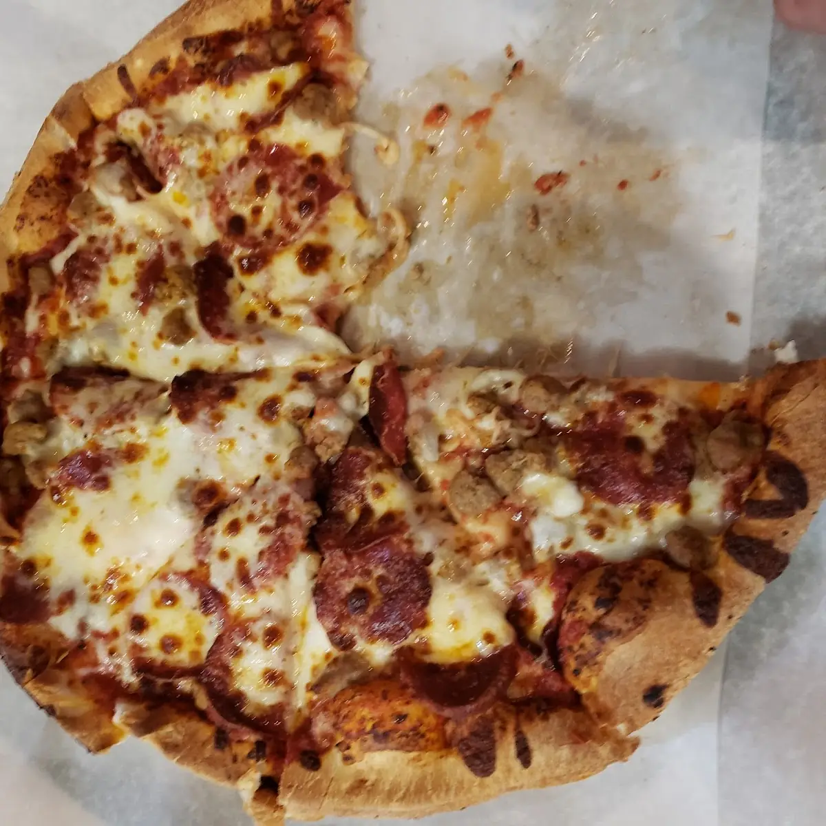 Meatball Pepperoni Pizza