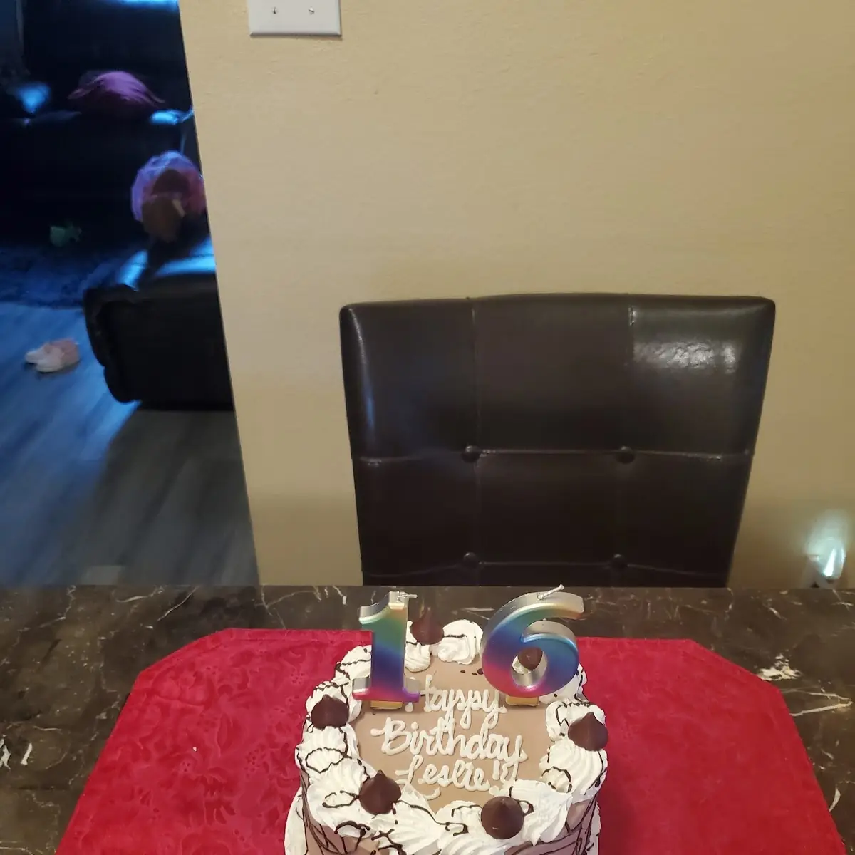 Chocolate Cake with Vanilla Ice Cream