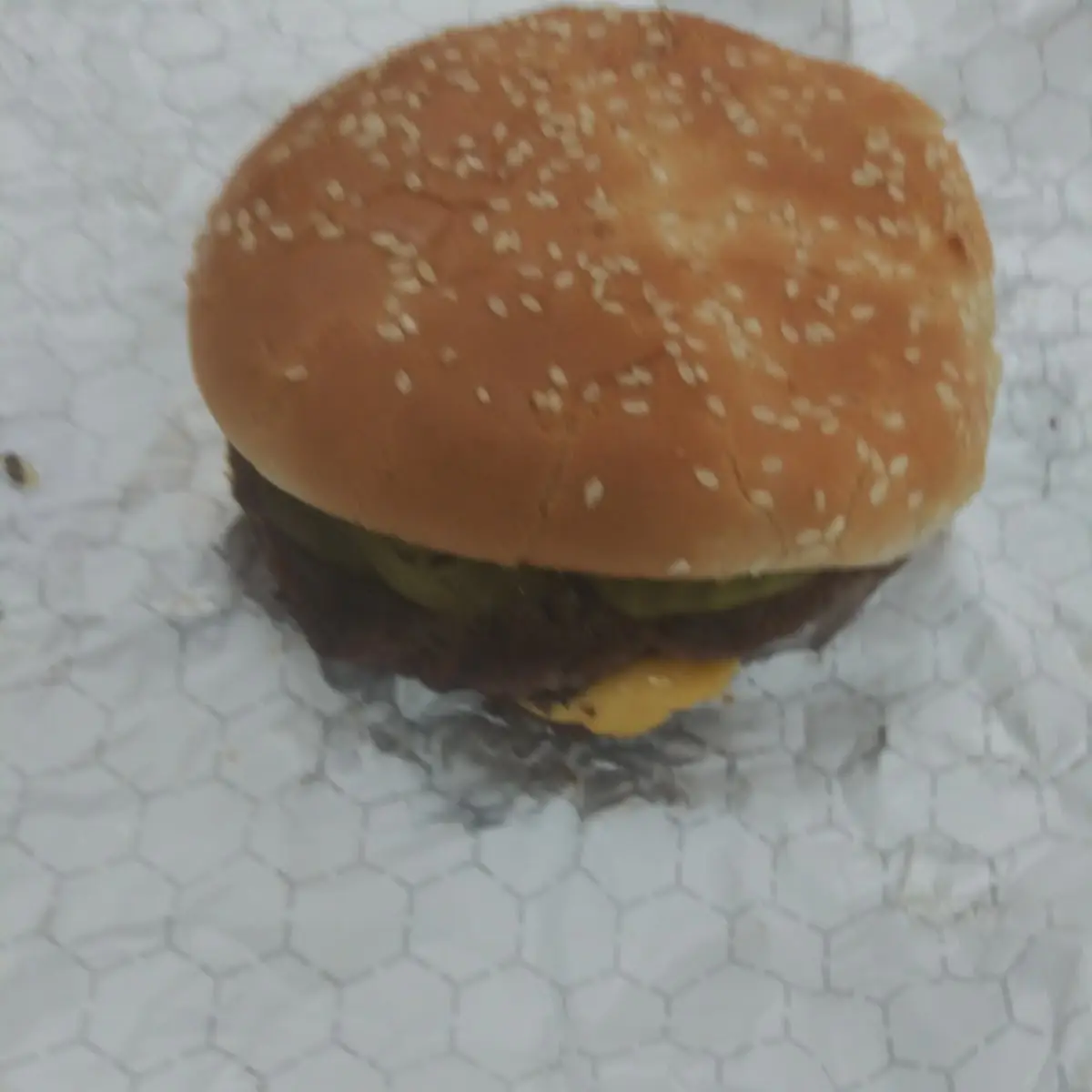 Double Cheese Burger with Only Pickles