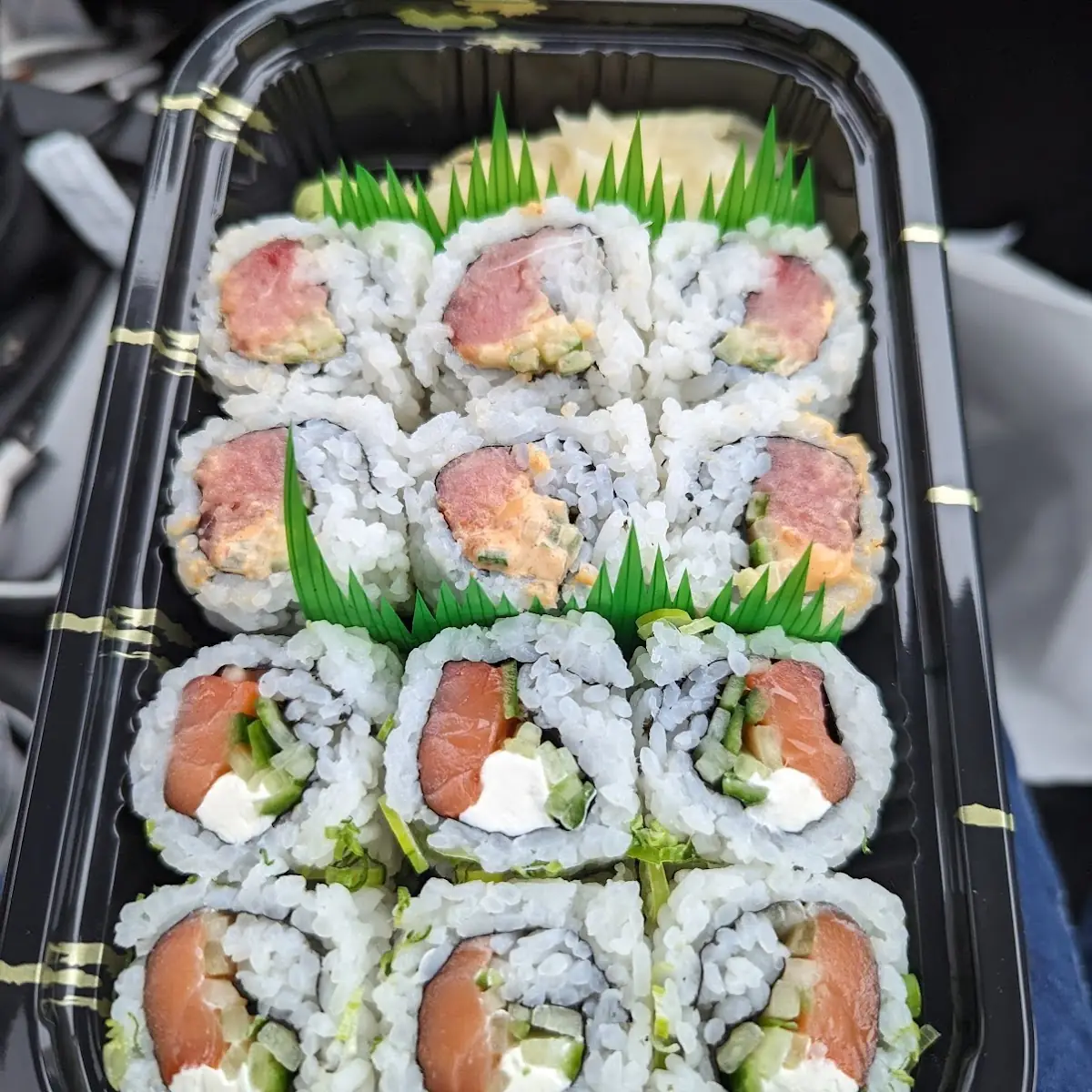Philadelphia Roll & Spicy Tuna Roll