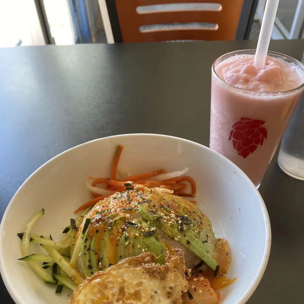 Avocado Rice Bowl with Fried Egg