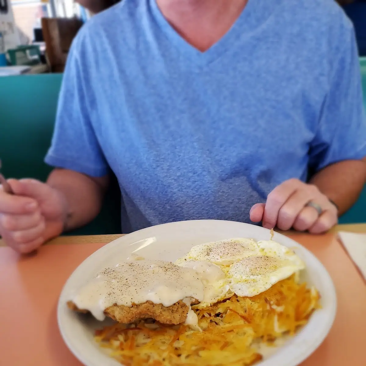 Chicken Fried Steak and Eggs Any Style
