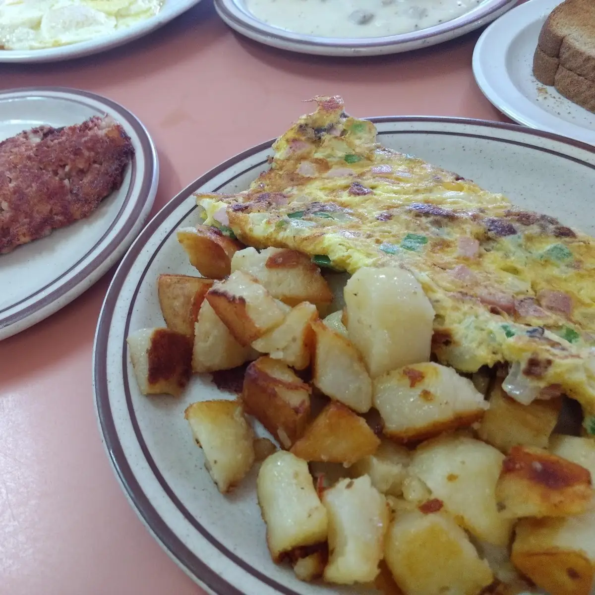 Western Omelet and Potatoes