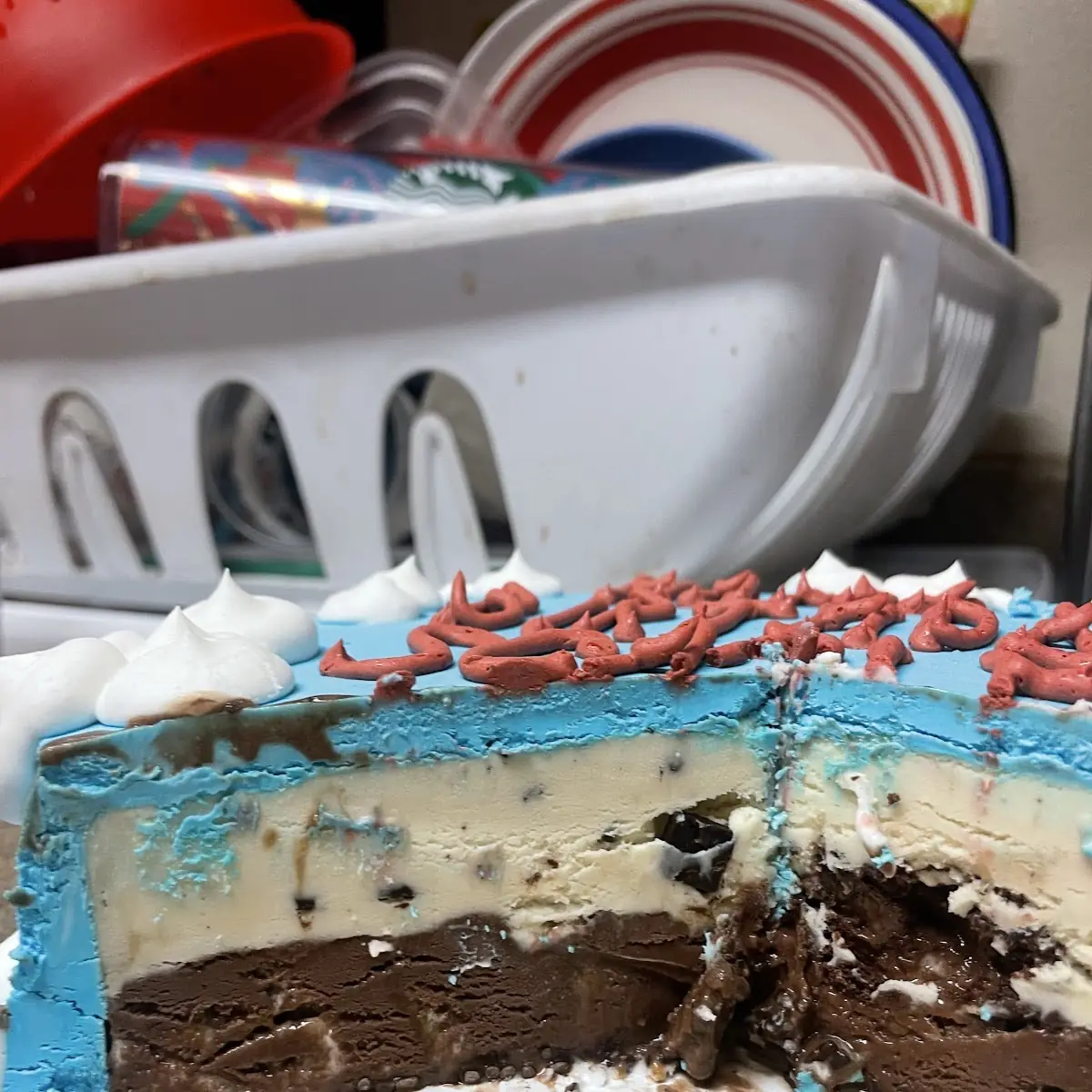 Medium Half Baked Ice Cream Cake- Celebration Cake Ready-Made