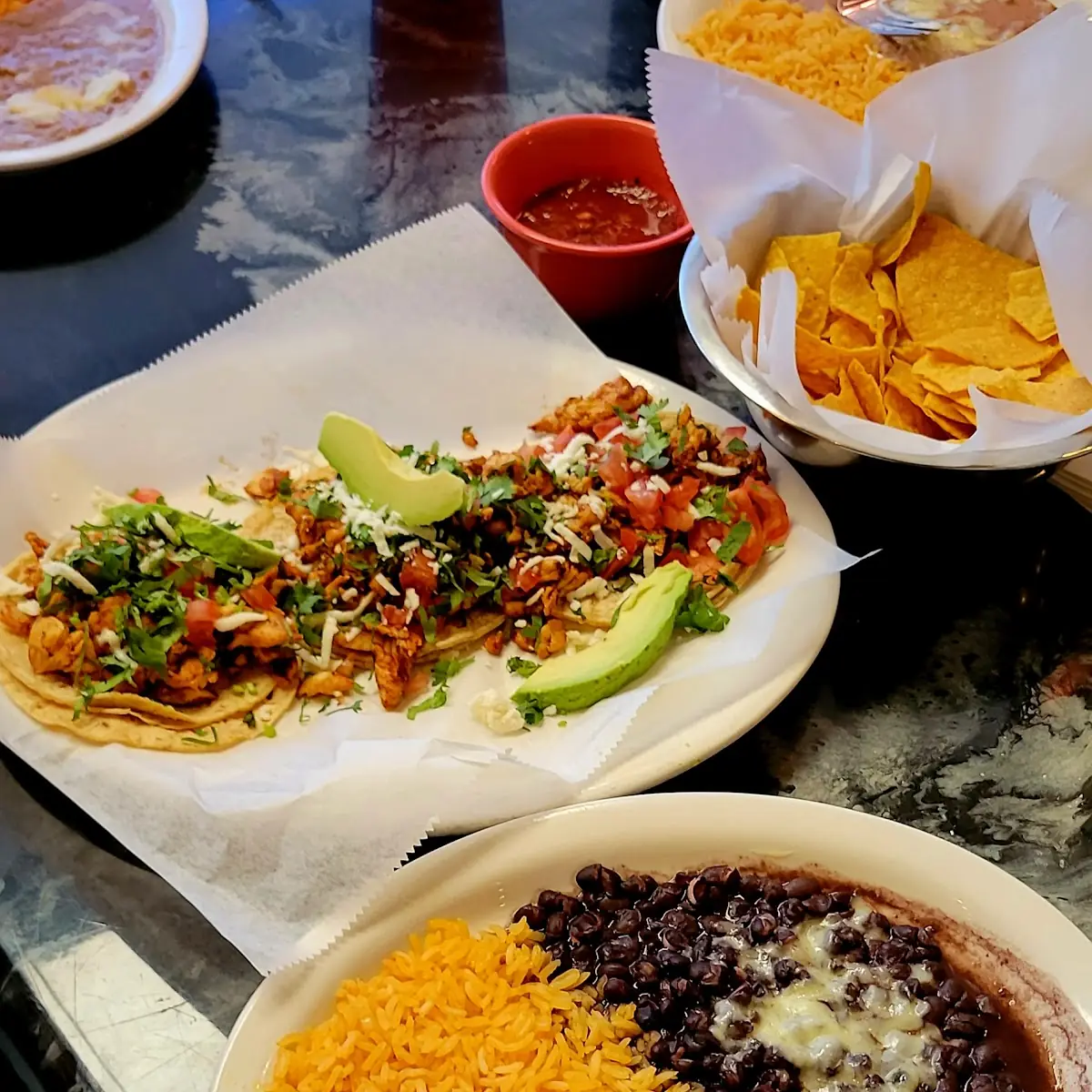 Chicken Taco Platter